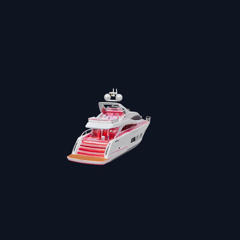 Elegant Pink Yacht model pack